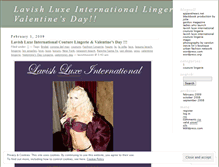 Tablet Screenshot of lavishluxeinternational.wordpress.com