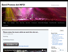 Tablet Screenshot of bandpromos.wordpress.com