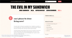 Desktop Screenshot of myevilsandwich.wordpress.com