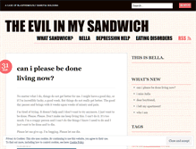 Tablet Screenshot of myevilsandwich.wordpress.com