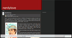 Desktop Screenshot of nerdylove.wordpress.com