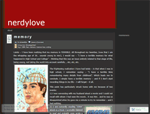Tablet Screenshot of nerdylove.wordpress.com