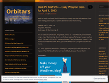 Tablet Screenshot of orbitars.wordpress.com