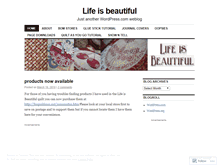 Tablet Screenshot of lifeisbeautifulbom.wordpress.com