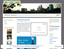 Tablet Screenshot of new2cincy.wordpress.com