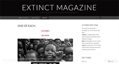 Desktop Screenshot of extinctmag.wordpress.com