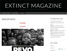 Tablet Screenshot of extinctmag.wordpress.com