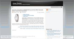 Desktop Screenshot of orientwatches.wordpress.com