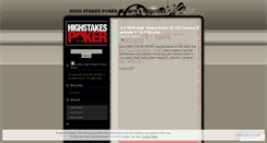 Desktop Screenshot of highstakespoker6.wordpress.com