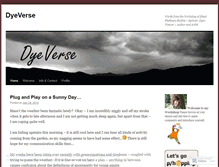 Tablet Screenshot of dyeverse.wordpress.com