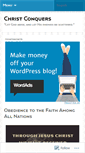 Mobile Screenshot of christconquers.wordpress.com