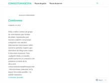 Tablet Screenshot of conocetumascota.wordpress.com