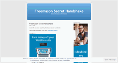 Desktop Screenshot of freemasonsecrethandshake.wordpress.com