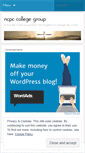 Mobile Screenshot of ncpccollegegroup.wordpress.com