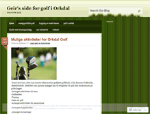 Tablet Screenshot of golfergeir.wordpress.com