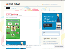 Tablet Screenshot of dietsehat.wordpress.com