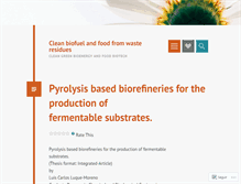 Tablet Screenshot of cleanbiogas.wordpress.com