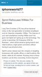 Mobile Screenshot of iphoneworld77.wordpress.com