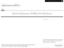 Tablet Screenshot of iphoneworld77.wordpress.com