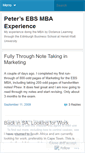 Mobile Screenshot of ebsmbaexperience.wordpress.com