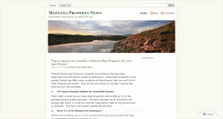 Desktop Screenshot of montanaproperties.wordpress.com