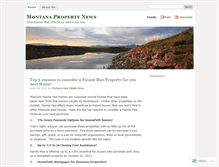 Tablet Screenshot of montanaproperties.wordpress.com