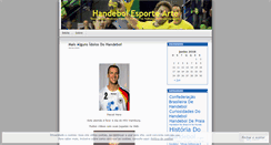 Desktop Screenshot of handebolesportearte.wordpress.com