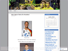 Tablet Screenshot of handebolesportearte.wordpress.com