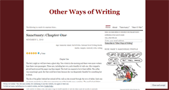 Desktop Screenshot of otherwaysofwriting.wordpress.com