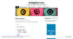 Desktop Screenshot of knit2getherlincs.wordpress.com