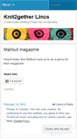 Mobile Screenshot of knit2getherlincs.wordpress.com