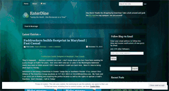 Desktop Screenshot of enterdine.wordpress.com