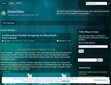 Tablet Screenshot of enterdine.wordpress.com