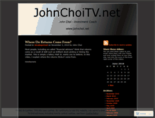 Tablet Screenshot of johnchoi1.wordpress.com