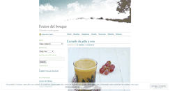 Desktop Screenshot of frutosdelbosque.wordpress.com