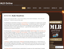 Tablet Screenshot of mlbonline.wordpress.com