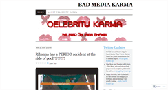 Desktop Screenshot of celebritykarma.wordpress.com