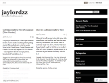 Tablet Screenshot of jaylordzz.wordpress.com