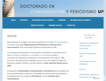 Tablet Screenshot of doctoratcomunicacio.wordpress.com