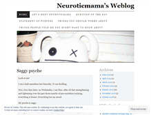 Tablet Screenshot of neuroticmama.wordpress.com