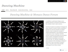 Tablet Screenshot of dancingmachineontour.wordpress.com