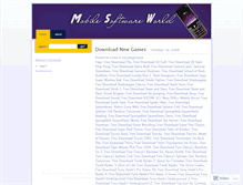 Tablet Screenshot of mobilesoftwareworld.wordpress.com