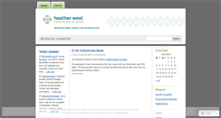 Desktop Screenshot of heatherwestpr.wordpress.com