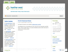 Tablet Screenshot of heatherwestpr.wordpress.com