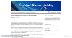Desktop Screenshot of greenconcrete.wordpress.com