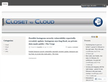 Tablet Screenshot of closetocloud.wordpress.com