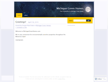 Tablet Screenshot of michigangreenhomes.wordpress.com