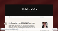 Desktop Screenshot of lifewithmickie.wordpress.com