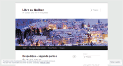 Desktop Screenshot of libreauquebec.wordpress.com