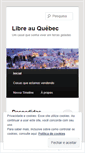 Mobile Screenshot of libreauquebec.wordpress.com